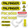 Image of Palfinger SC6025 Decal Kit Crane- Aftermarket Kit