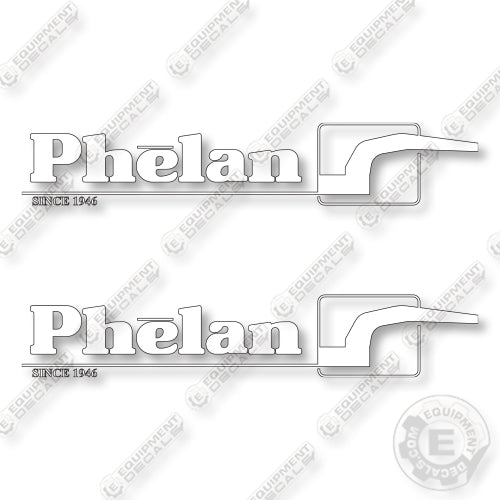 Phelan Trailer Logos 32 inch Decal Kit Trailer - Aftermarket Kit