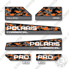 Polaris Pro XD 2000D Full Size Diesel Custom Duck Camo Decal Kit Utility Vehicle - Aftermarket Kit