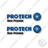 Image of Pro-Tech Sno Pusher Logos 27 Inches Decal Kit Snow Plow - Aftermarket Kit