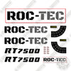 Image of ROCTEC RT7500 Decal Kit Flexible Modular Sealing Systems - Aftermarket Kit