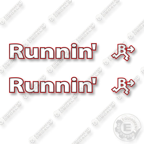 Runnin B Trailer Logos  Decal Kit Trailer - 48 Inches - Aftermarket Kit
