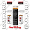 Image of Raymond Forward Facing Reach 750-DR32TT--7500-DR32TT Decal Kit Forklift - Aftermarket Kit