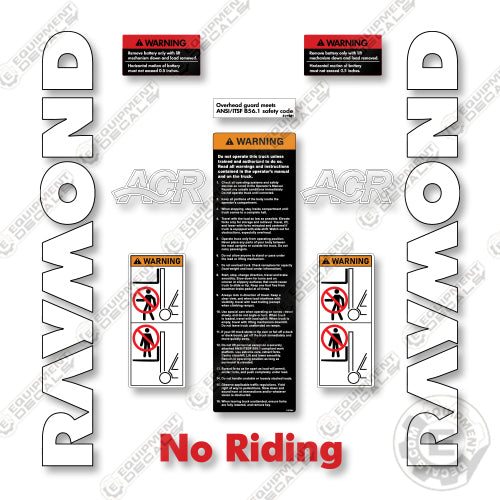 Raymond Forward Facing Reach 753-DR32TT--7530-DR32TT Decal Kit Forklift - Aftermarket Kit