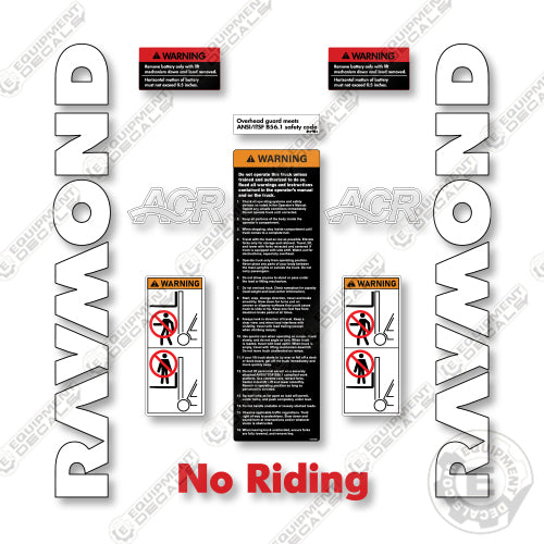 Raymond Forward Facing Reach 770-DR32TT--7700-DR32TT Decal Kit Forklift - Aftermarket Kit