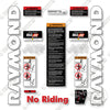 Image of Raymond Side Facing Reach 730-R40TT 7300-R40TT Decal Kit Forklift - Aftermarket Kit