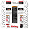 Image of Raymond Side Facing Reach 7300-R35TT--730-R35TT Decal Kit Forklift - Aftermarket Kit