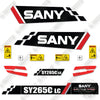 Image of Sany SY265C LC Decal Kit Excavator - Aftermarket Kit