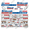 Image of Stellar EC3200 Aluminum New Style Decal Kit Crane Truck -Aftermarket Kit
