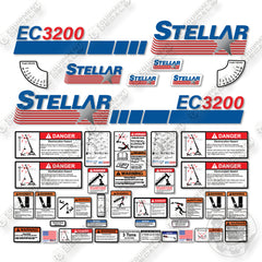 Stellar EC3200  New Style Decal Kit Crane Truck -Aftermarket Kit