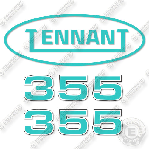 Tennant 335 Decal Kit Sweeper - Aftermarket Kit