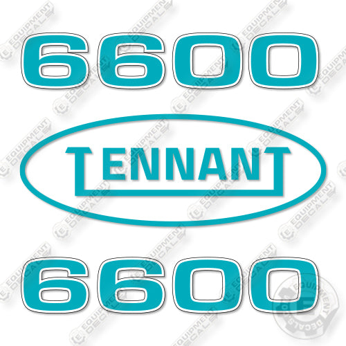 Tennant 6600 Decal Kit Sweeper - Aftermarket Kit