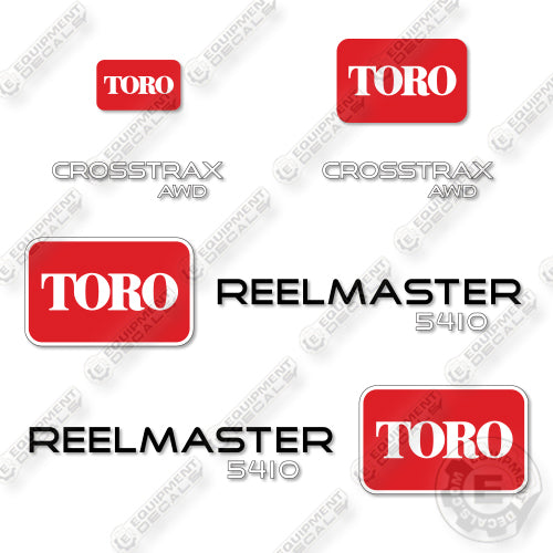 Toro 5410 Decal Kit Mower- Aftermarket Kit