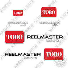 Toro 5610-D Decal Kit Mower- Aftermarket Kit