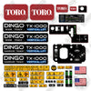Image of Toro Dingo TX-1000 Full Decal Kit Track Loader - Aftermarket Kit