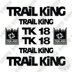 Trail King TK18 Decal Kit Trailer - Aftermarket Kit