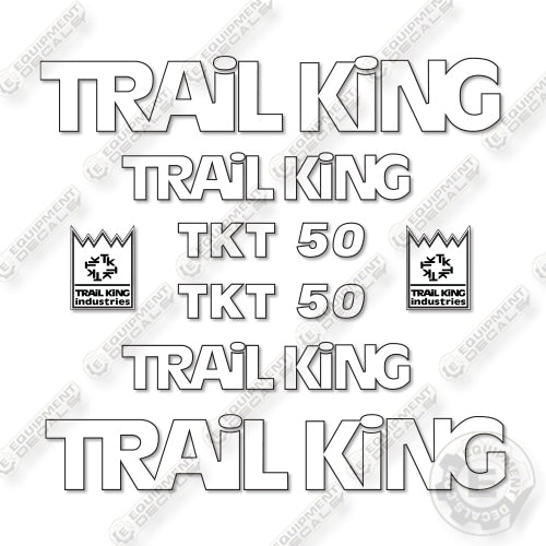 Trail King TK50 Decal Kit Trailer - Aftermarket Kit