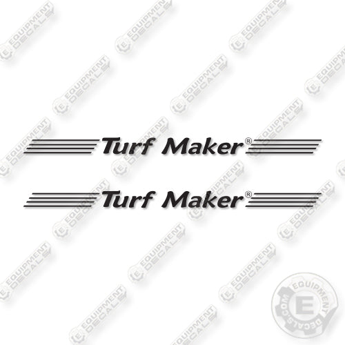 Turfmaker Logo 76 Inch Decal Kit Hydroseeder- Aftermarket Kit