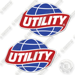 Utility Logo 7 Inch Decal Kit Semi Trailer- Aftermarket Kit