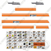 Image of Wirtgen W120F Decal Kit Cold Milling Machine - Aftermarket Kit