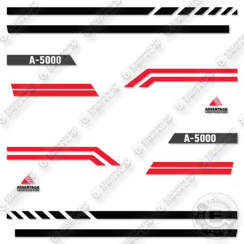 Fits Advantage A-5000 Water Truck Decal Kit
