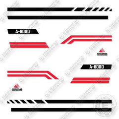 Fits Advantage A-8000 Water Truck Decal Kit