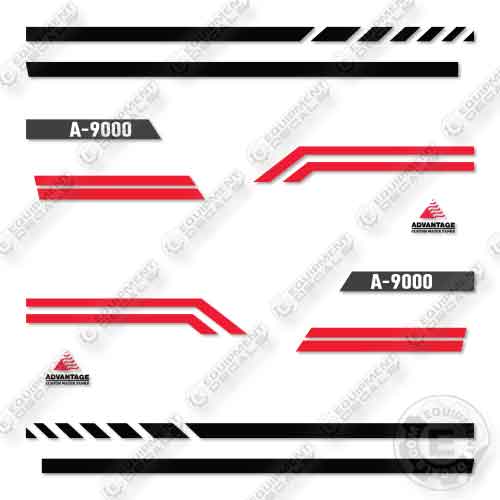 Fits Advantage A-9000 Water Truck Decal Kit