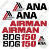 Image of Fits Airman SDG150 Decal Kit Generator