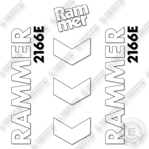 Fits Allied RAMMER 2166E Decal Kit Hammer
