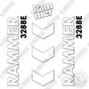 Image of Fits Allied RAMMER 3288E Decal Kit Hammer