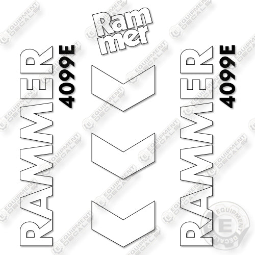 Fits Allied RAMMER 4099E Decal Kit Hammer