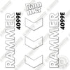 Image of Fits Allied RAMMER 4099E Decal Kit Hammer