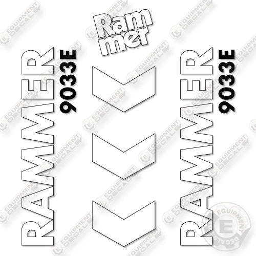 Fits Allied RAMMER 9033E Decal Kit Hammer