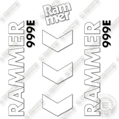 Fits Allied RAMMER 999E Decal Kit Hammer