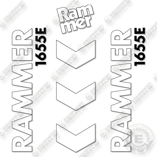 Fits Allied RAMMER 1655E Decal Kit Hammer
