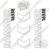 Image of Fits Allied RAMMER 1655E Decal Kit Hammer