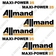 Fits Allmand Maxi-Power 25 Decal Kit Mobile Generator