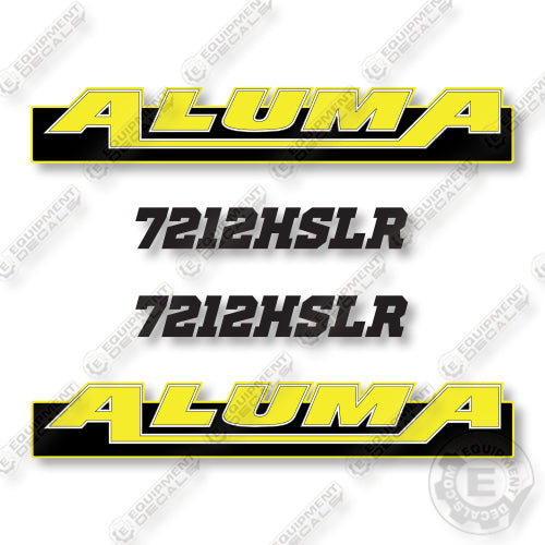 Aluma 7212HSLR Decal Kit Trailer - Aftermarket Kit