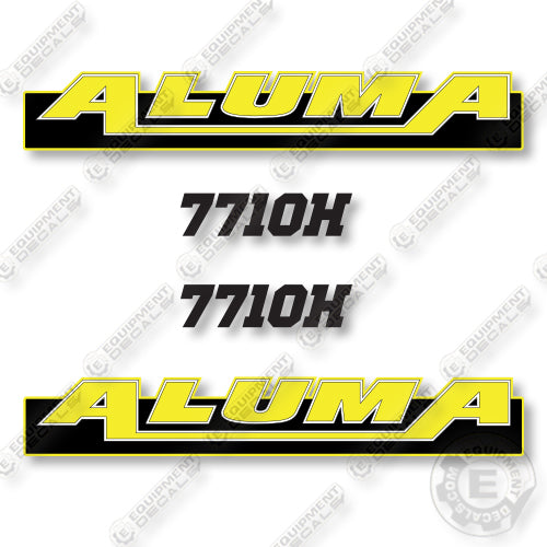 Aluma 7710H Decal Kit Trailer - Aftermarket Kit