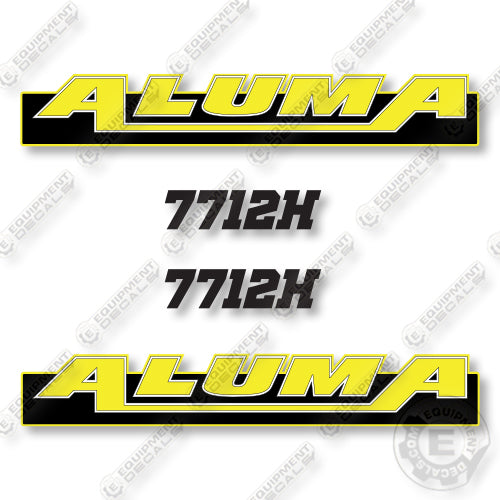 Aluma 7712H Decal Kit Trailer - Aftermarket Kit