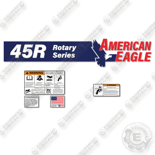 American Eagle 45R Decal Kit Air Compressor - Aftermarket Kit