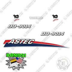 Fits Astec DD 9014 Decal Kit Directional Drill