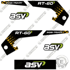 Fits ASV RT-60 Decal Kit Skid Steer 2018