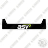 Image of Fits ASV VT Series Front Decal Decal Kit Compact Track Loader