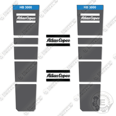 Fits Atlas Copco HB3000 Decal Kit Hammer