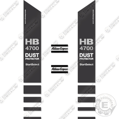 Fits Atlas Copco HB4700 Decal Kit Hammer