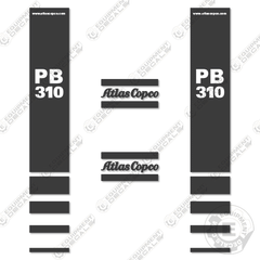 Fits Atlas Copco PB310 Decal Kit Hammer