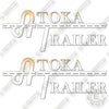 Image of Fits Atoka Trailer 16 inch Logos Decal Kit Trailer