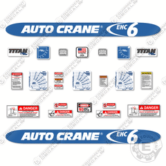 AutoCrane ECH6 Decal Kit Crane - Aftermarket Kit