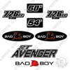 Image of Fits Bad Boy 726CC ZT Avenger Decal Kit Mower